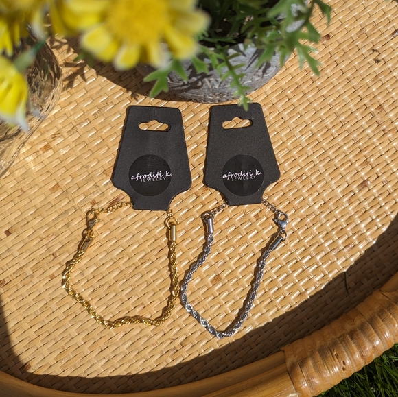 3/$20 TWISTED CURB CHAIN BRACELETS/ANKLETS - Picture 3 of 3